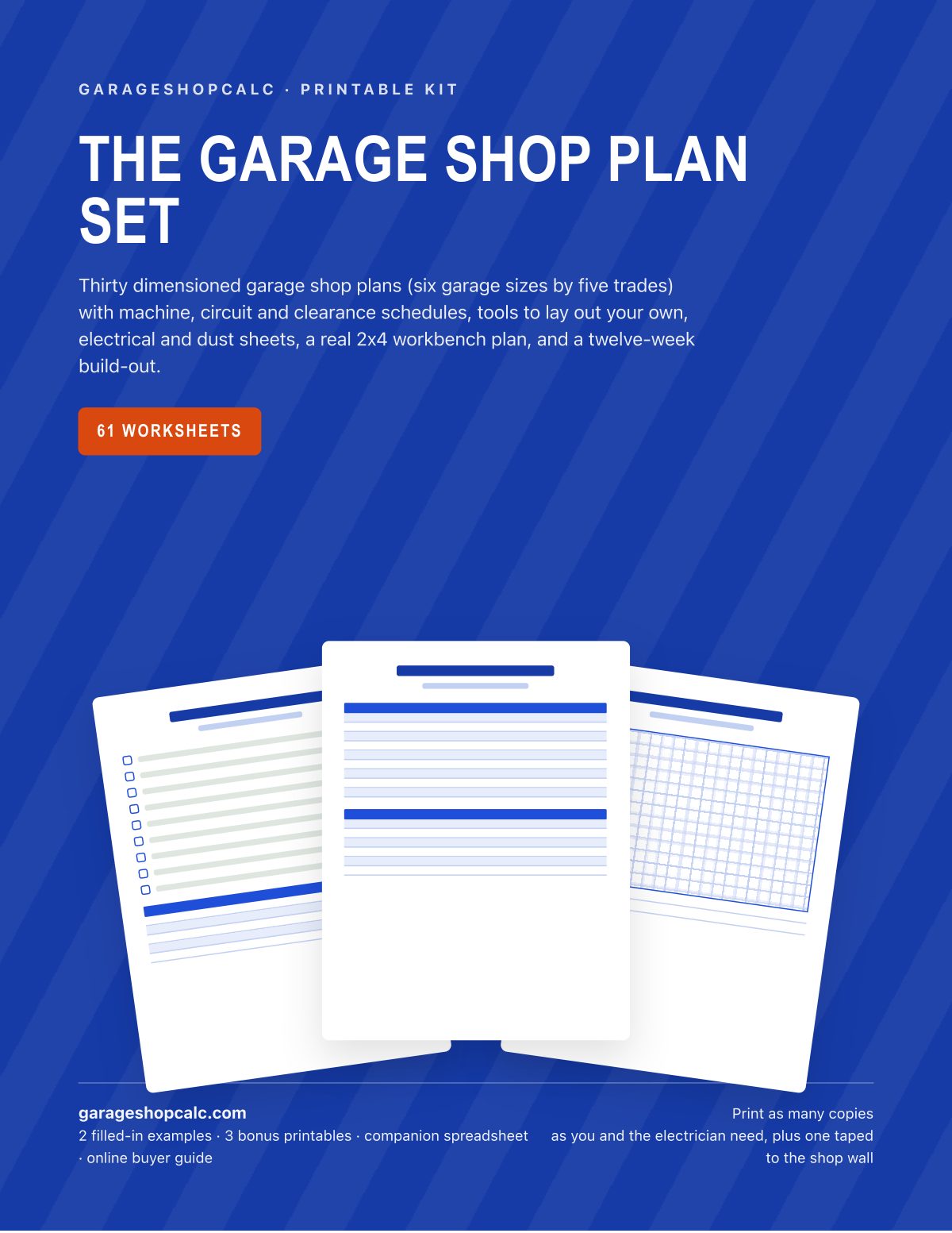 The Garage Shop Plan Set cover